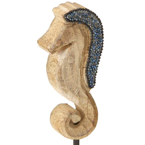 Product Seahorse decoration with pearls mango wood decoration maritime 20cm
