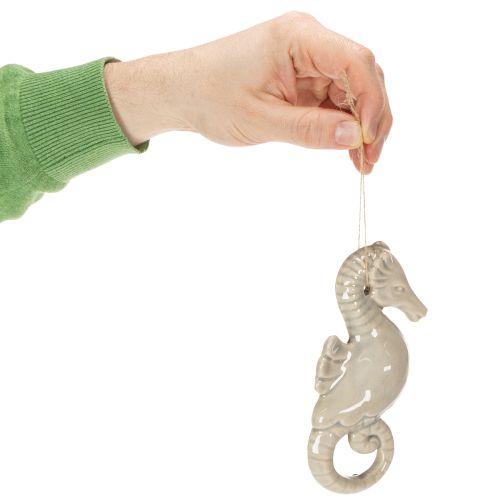 Product Seahorse Hanging Decoration for Living Room and Bathroom, Maritime Summer Flair, 15cm, 2 Pieces