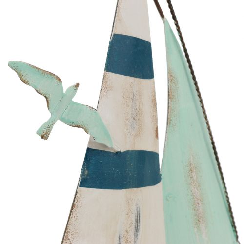 Floristik24 Sailing boat metal 15cm x 28cm