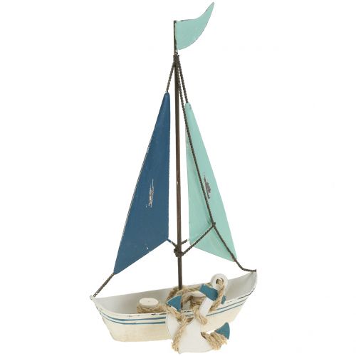 Floristik24 Decorative sailboat metal H26cm