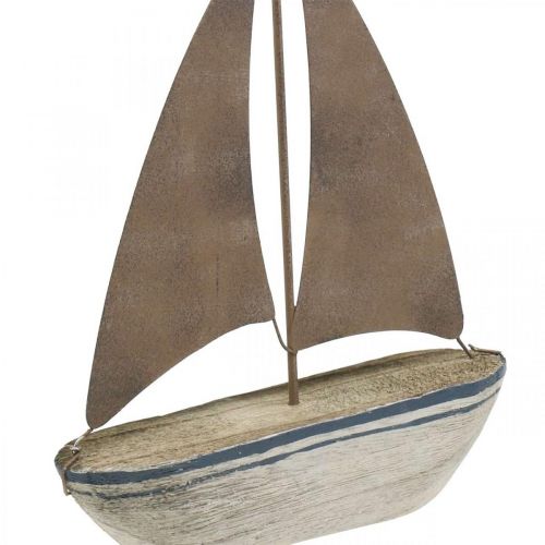 Floristik24 Deco sailboat wood rust maritime decoration 16×25cm