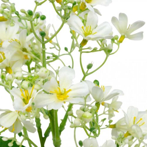 Floristik24 Artificial silk blast, flower decoration, silk flower, decoration flower white L72cm