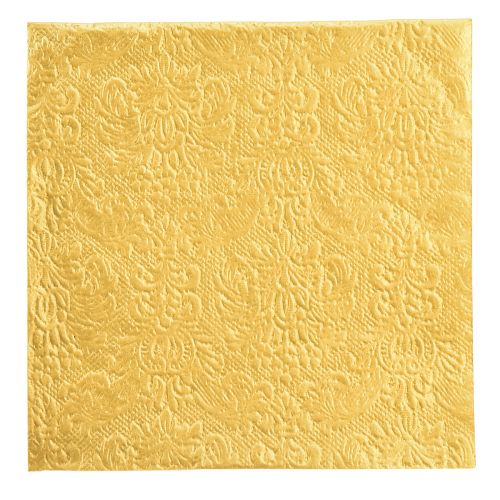 Napkins Christmas Gold Embossed Pattern 33x33cm 15pcs