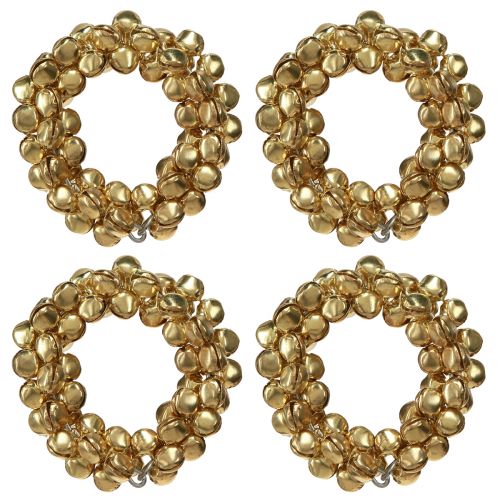 Product Napkin Rings Gold Bells made of Metal Ø5cm 8 pcs