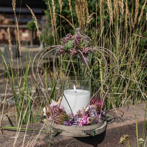 Floristik24 Shabby Chic Deco Crown Rustic metal crown for hanging H34cm