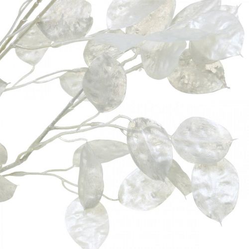 Decorative branch silver leaf white Lunaria branch artificial branch 70cm