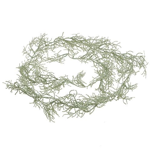 Floristik24 Silver basket garland green 170cm