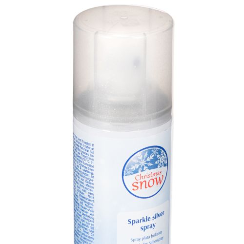 Silver spray snow spray glitter for windows and winter decoration 150ml | Floristik24.ie