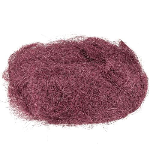 Floristik24 Sisal Red Bordeaux Natural Fiber Sisal Fiber for Crafts 300g