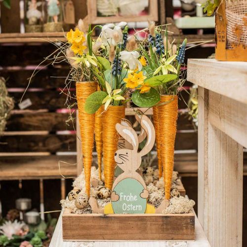 Floristik24 Sisal pointed vase orange Ø1.5cm L15cm 20 pcs