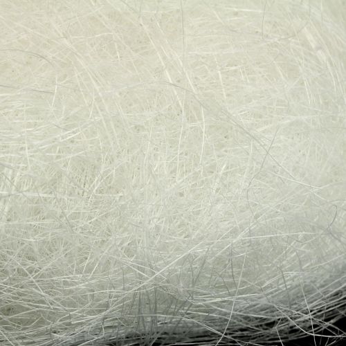 Product White sisal grass 300g for crafting - Decorative natural material for weddings, Easter &amp; Christmas