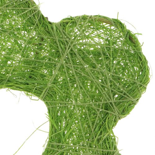 Floristik24 Sisal flower green Ø7.5cm 25pcs