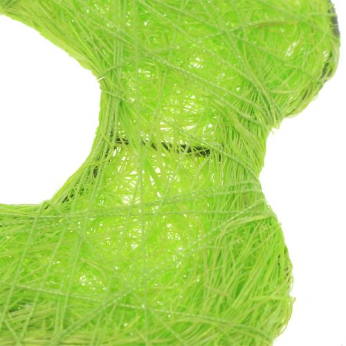 Floristik24 Sisal Flower Light Green Ø7.5cm 25 pcs
