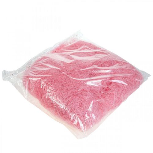 Product Sisal grass for crafting, craft material natural material pink 300g