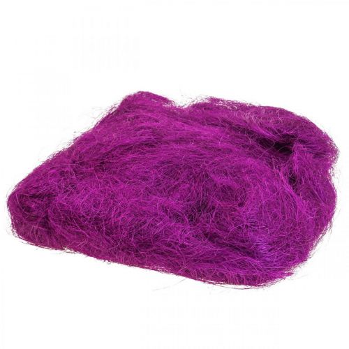 Floristik24 Sisal grass for crafts, craft material natural material purple 300g