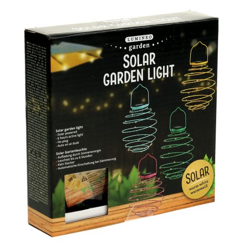 Product Solar garden light green 22cm with 25LEDs warm white