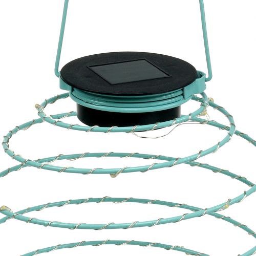 Product Solar garden light turquoise 22cm with 25LEDs warm white