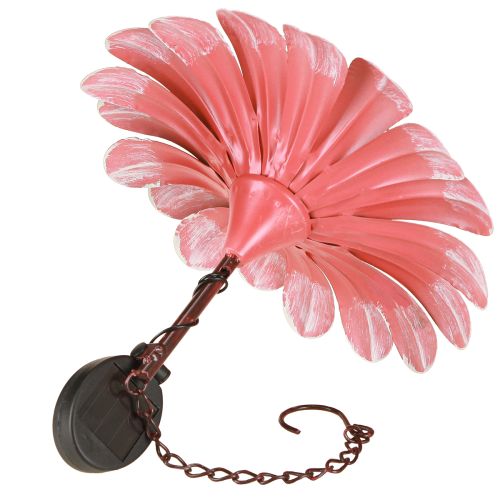 Product Solar LED Flower Garden Light LED Metal Pink Ø30cm