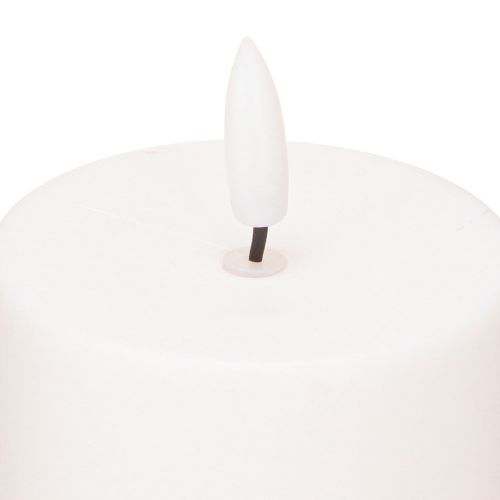 Floristik24 Solar LED candle solar candle white warm white Ø7cm H15cm