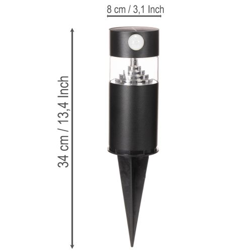 Solar garden light with motion sensor, LED, 34 cm | Floristik24.ie