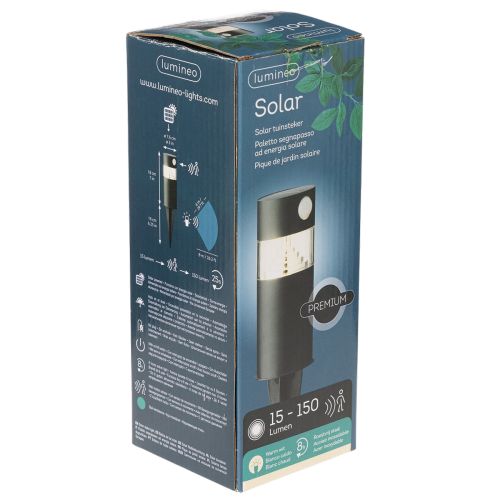 Solar garden light with motion sensor, LED, 34 cm | Floristik24.ie