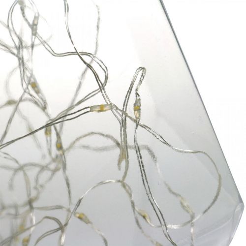 Floristik24 Diamond Solar Lamp Balcony Lantern LED Light Garden Decoration Warm White H31cm Ø22cm