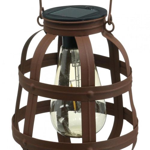 Floristik24 Solar lamp, garden light, decorative lantern warm white Ø14.5cm H19cm