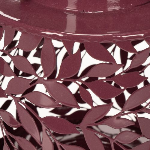 Product Lantern with leaf motif, solar powered, for atmospheric outdoor lighting, 25cm