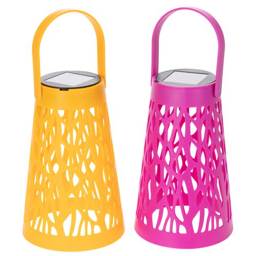 Solar lantern for outdoor use, perfect for cozy summer evenings in the garden and on the patio, 26cm, 2 pieces