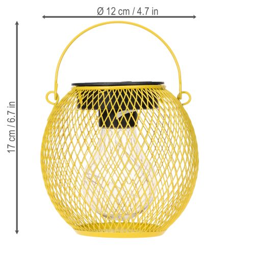 Product Solar lantern for garden and terrace in a modern design made of metal, 12cm
