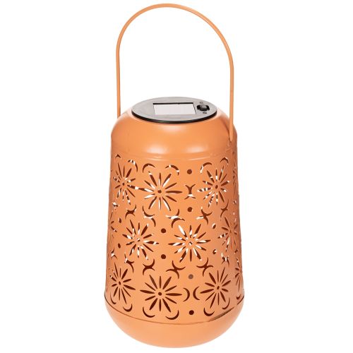 Solar lantern with floral design for romantic evenings in the garden, 26cm