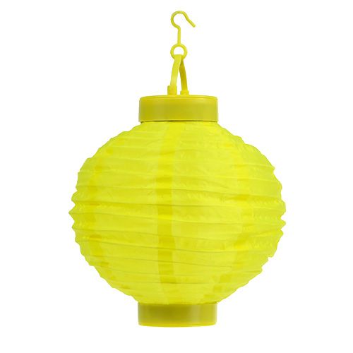 Floristik24 Lampion LED with solar 20cm yellow