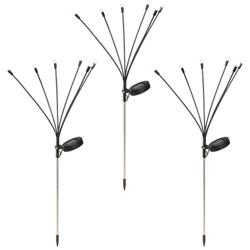 Floristik24 Solar Lights Outdoor LED Bar Light Warm White 70cm 3pcs