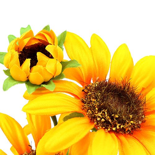 Floristik24 Sunflower artificial flowers Ø9cm yellow L24cm 4pcs