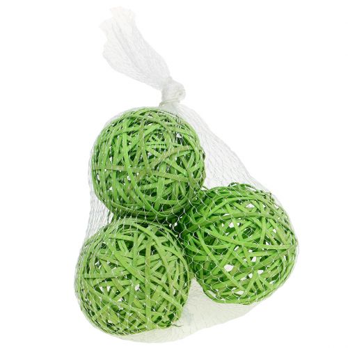 Floristik24 Chipball Light Green Ø8cm 4 pcs