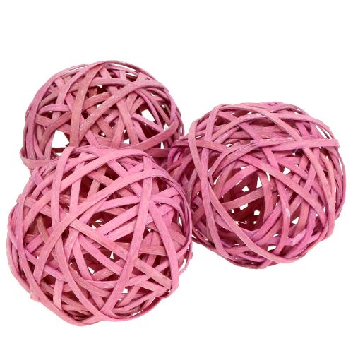 Floristik24 Chipball pink Ø6cm 6pcs
