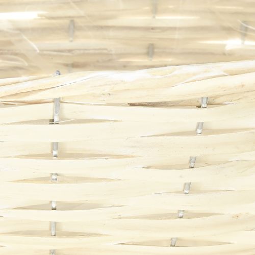 Product Chip basket willow white washed plant basket 38×18×12cm