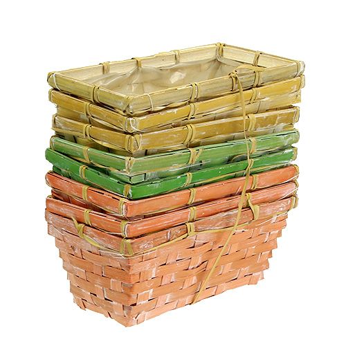 Product Chip basket set square multicolored 20/11cm 8 pcs