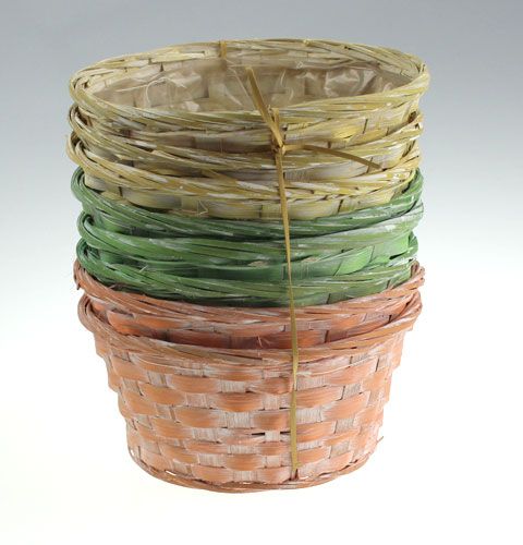 Floristik24 Chip bowl, round, multicolored, 8 pcs