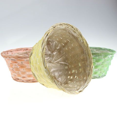 Floristik24 Chip tray, round, multicolored, 6 pieces, Ø 25cm