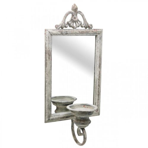 Floristik24 Mirror antique look with candle holder shabby chic H50cm