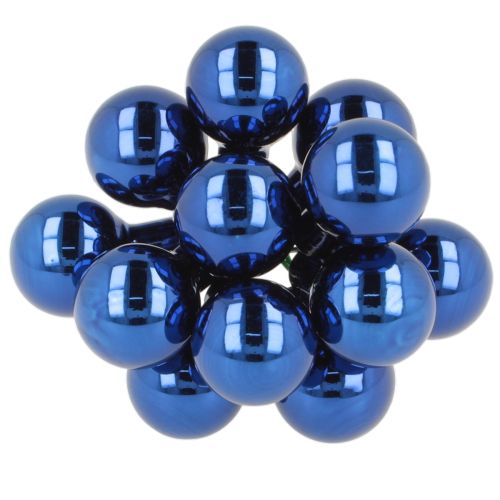 Mini Christmas baubles on wire, mirrored berries, 20mm, 140 pieces | Floristik24.ie