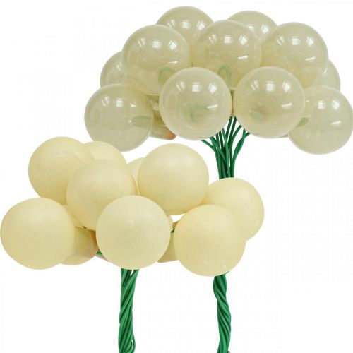 Floristik24 Mini Christmas Balls Cream Mix Matt/Glossy Ø20mm 140 pcs