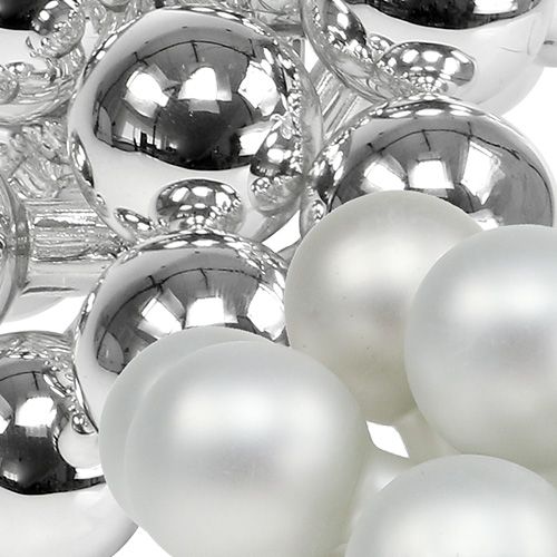 Product Mirror Berries 25mm Silver Mix 140 Pcs