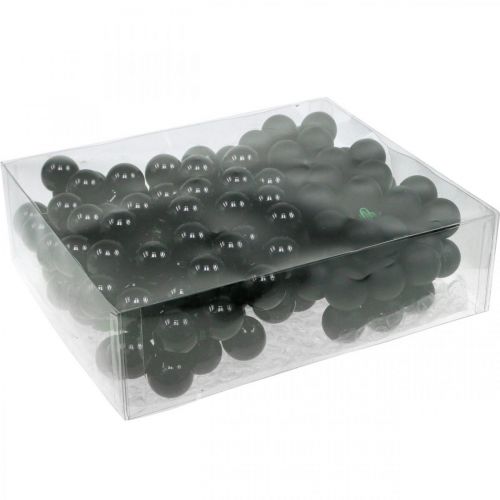 Product Mini Christmas balls on wire black glass Ø25mm 140 pcs