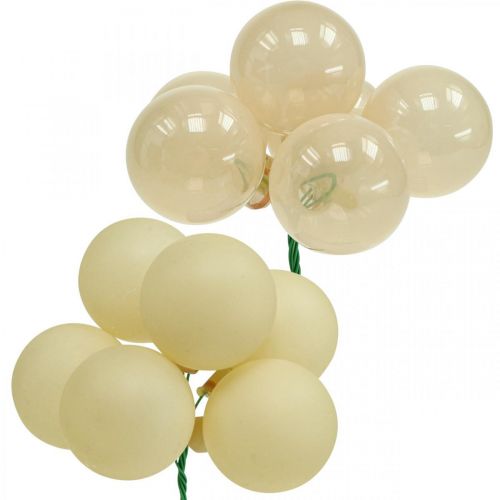 Floristik24 Mini Christmas Balls Cream Mix Matt/Glossy Ø40mm 32 pcs
