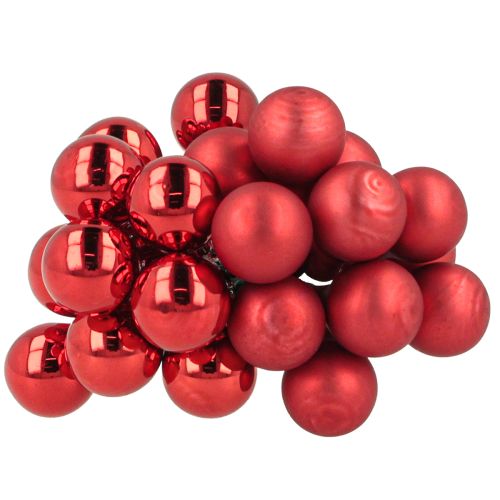 Product Mirror Berries Red Matt, Glossy Ø1.5cm 140 pcs