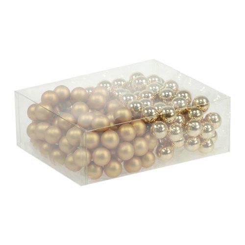 Product Mirror berries gold mix 25mm 140pcs