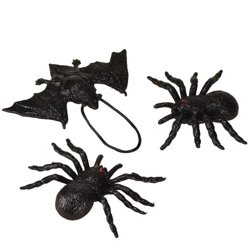 Product Spider, bat figures black 10cm, 14cm 3 pieces