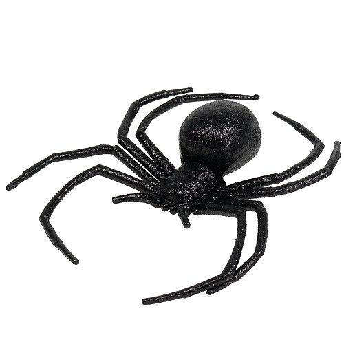 Spider black 16cm with mica